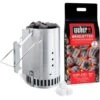 KIT CIMINIERA DI ACCENSIONE + 2 KG CARBONE -Barbecue Forniture Negozio 10527618 1