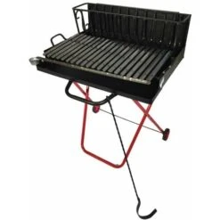 Barbecue A Legna Pieghevole Con Griglia In Acciaio, 70x65x94 Cm - Arnold