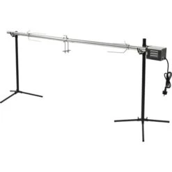 Griglia Barbecue Automatica Con Motore In Acciaio 207x45x81cm VidaXL -Barbecue Forniture Negozio 11483375 2