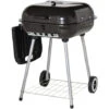 Outsunny Barbecue A Carbonella Con 2 Griglie Ripiano Laterale E Coperchio In Metallo Nero -Barbecue Forniture Negozio 12003737 1