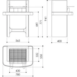Barbecue Fisso In Muratura Con Mensola VidaXL 9 Barbecue Fisso In Muratura Con Mensola VidaXL -Barbecue Forniture Negozio 12321383 3