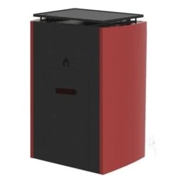 Barbecue A Pellet Bbq Con Piastra In Ghisa Pirolitico Mito 6Kw Con Ruote Acciaio