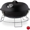 Relaxdays Barbecue A Sfera, Portatile, Con Coperchio, Ampia Superficie Di Cottura, Carbonella In Legno, Ø36cm, Nero 2 Relaxdays Barbecue A Sfera, Portatile, Con Coperchio, Ampia Superficie Di Cottura, Carbonella In Legno, Ø36cm, Nero -Barbecue Forniture Negozio 13220465 1