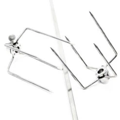 Spiedo Girarrosto Da Barbecue 70 Cm 230 V In Acciaio Inox Con 2 Forchettoni Rosticceria -Barbecue Forniture Negozio 13264811 4
