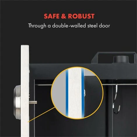 Klarstein Flintstone Steel Affumicatore 1600 W Termometro Integrato Acciaio Inox 4 Klarstein Flintstone Steel Affumicatore 1600 W Termometro Integrato Acciaio Inox - immagine 2