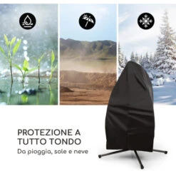 Blumfeldt Bella Donna Copertura 100% Poliestere Resistente All'acqua Nero -Barbecue Forniture Negozio 13296264 4