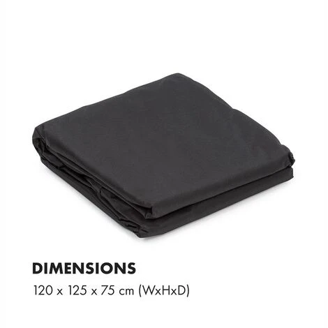 Klarstein Beef Brisket Copertura Protettiva Oxford Canvas Nero 7 Klarstein Beef Brisket Copertura Protettiva Oxford Canvas Nero - immagine 5