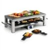 Klarstein Schmelzlette Raclette 1500W Piastra In Pietra Naturale Alloggiamento In Acciaio -Barbecue Forniture Negozio 13296469 1