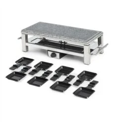 Klarstein Schmelzlette Raclette 1500W Piastra In Pietra Naturale Alloggiamento In Acciaio -Barbecue Forniture Negozio 13296469 4