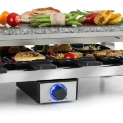 Klarstein Schmelzlette Raclette 1500W Piastra In Pietra Naturale Alloggiamento In Acciaio -Barbecue Forniture Negozio 13296469 5
