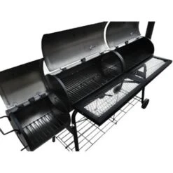 Barbecue Con Affumicatore Nevada XL Nero VidaXL -Barbecue Forniture Negozio 1462168 3