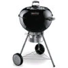 Mastercook - Barbecue A Carbonella Diametro Griglia 57 Cm, Barbecue Con Ruote E Coperchio, BBQ A Carbone Dotato Di Termometro E Sistema Raccogli Cenere, Altezza Griglia Da Terra 78 Cm Nero -Barbecue Forniture Negozio 14864725 1