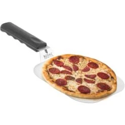 Pala Per Pizza In Acciaio Inox 36,5 Cm Per Infornare 20X18Cm-Manico In Plastica