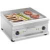 Fry Top Elettrico Professionale Griglia Piastra Per Grigliare Doppio 6400W 60 Cm -Barbecue Forniture Negozio 14899634 1