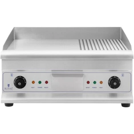Fry Top Elettrico Professionale Griglia Piastra Per Grigliare Doppio 6400W 60 Cm 4 Fry Top Elettrico Professionale Griglia Piastra Per Grigliare Doppio 6400W 60 Cm - immagine 2