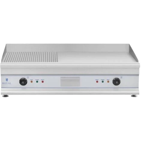 Piastra Elettrica Inox Professionale Fry Top Barbecue 230V Liscia + Rigata 100Cm 5 Piastra Elettrica Inox Professionale Fry Top Barbecue 230V Liscia + Rigata 100Cm - immagine 3