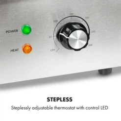 Klarstein Grillmeile 3000R Pro Grill Elettrico 3000W Piastra 54,5x35cm Scanalata -Barbecue Forniture Negozio 16767988 3