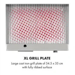Klarstein Grillmeile 3000R Pro Grill Elettrico 3000W Piastra 54,5x35cm Scanalata -Barbecue Forniture Negozio 16767988 4