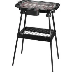 Barbecue Elettrico BBQ Supporto Griglia Elettrica Bistecchiera 2000W 38x22 Cm