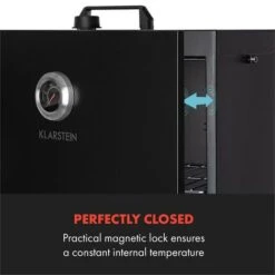Klarstein Flintstone Affumicatore 1600 W Termometro Acciaio Inox Nero 11 Klarstein Flintstone Affumicatore 1600 W Termometro Acciaio Inox Nero -Barbecue Forniture Negozio 18135686 5