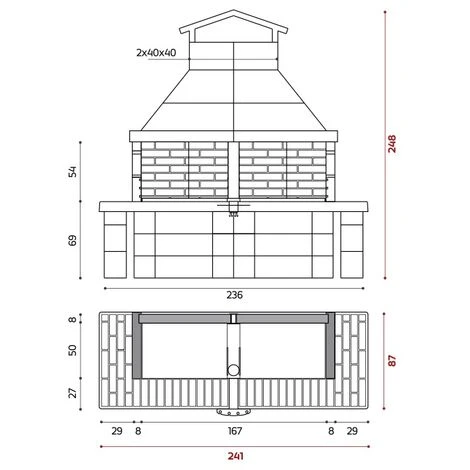 Barbecue Edilmark GOLIA 4 Barbecue Edilmark GOLIA - immagine 2