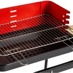 Enrico Coveri Barbecue A Carbone Rettangolare Con 3 Ripiani In Legno E Griglia In Acciaio -Barbecue Forniture Negozio 18725000 3