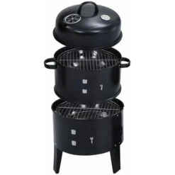 Griglia Barbecue A Carbone 3-in-1 40x80 Cm VidaXL