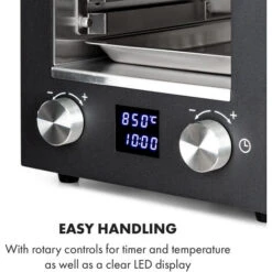 Klarstein Hannibal Grill Ad Alta Temperatura Indoor 2.200W 850°C Acciaio Inox Nero -Barbecue Forniture Negozio 20236188 5