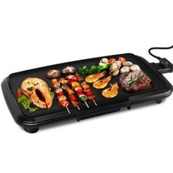 PIASTRA GRILL GRIGLIA ELETTRICA BISTECCHIERA CON SUPERFICIE LISCIA 1800W AIGOSTAR