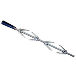 SPIEDO PER BARBECUE-GIRRAROSTO -CAMINETTO CM 90 INOX CON 4 FORCHETTE BRACE -Barbecue Forniture Negozio 20447983 2