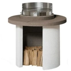 Barbecue In Muratura Mercurio Sarom Cm 102x102x103,7h Kg 203