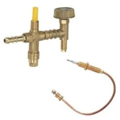 RUBINETTO FORNELLONE + VALVOLA SICUREZZA FORNELLO GAS GPL UNIVERSALE FER 268073 -Barbecue Forniture Negozio 24574507 2