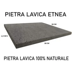 Pietra Lavica Etnea 38x30 Piastra Per Forno Da Cucina Ideale Per Pane E Pizza -Barbecue Forniture Negozio 25851515 4