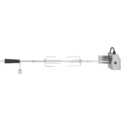 Girarrosto Elettrico Con Motore Spiedo Spiedino Pollo Per Barbecue 100 Cm 10 Kg 6 Girarrosto Elettrico Con Motore Spiedo Spiedino Pollo Per Barbecue 100 Cm 10 Kg - immagine 4