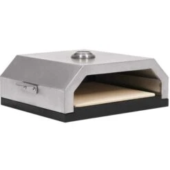 Hommoo Forno Pizza Con Piastra Ceramica Per Barbecue A Gas E Carbone VD45878 -Barbecue Forniture Negozio 26663354 2