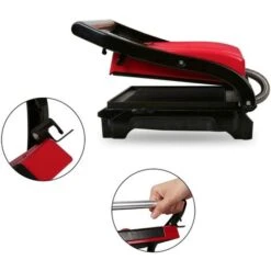 PIASTRA ELETTRICA TOSTAPANE PANINI GRILL SANDWICH 700W ROSSO AIGOSTAR -Barbecue Forniture Negozio 27240899 3