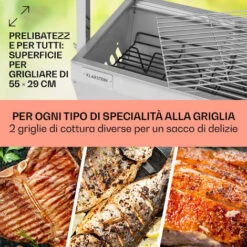 Klarstein Sauenland Mini, Griglia Con Girarrosto, 12kg Max., Acciaio Inox, 4W -Barbecue Forniture Negozio 27421858 4
