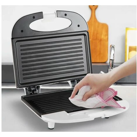 Piastra Elettrica 750W Bistecchiera Antiaderente Griglia Cucina Sandwich Toast 4 Piastra Elettrica 750W Bistecchiera Antiaderente Griglia Cucina Sandwich Toast - immagine 2