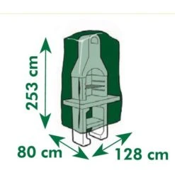 Telo Di Copertura Per Barbecue In Muratura 253x128x80 Cm Nature -Barbecue Forniture Negozio 2822316 4