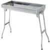 Outsunny Griglia Barbecue Portatile E Pieghevole In Acciaio Inox, 73x33x71cm -Barbecue Forniture Negozio 29809184 1