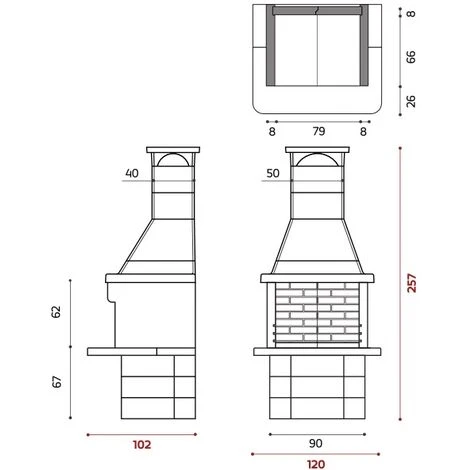 Barbecue Edilmark CASALE 4 Barbecue Edilmark CASALE - immagine 2