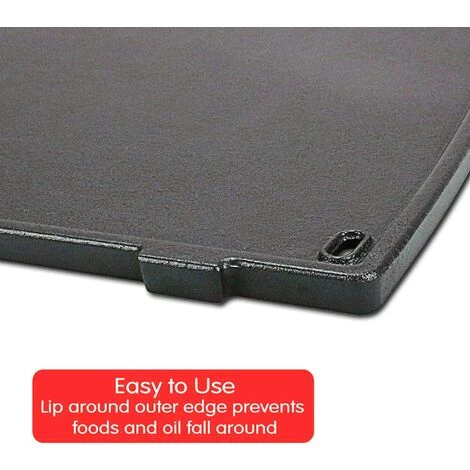 Piastra In Ghisa Per Barbecue Weber Q100 Q120 Q140 Q1000 Q1200 Q1400 Baby Q 5 Piastra In Ghisa Per Barbecue Weber Q100 Q120 Q140 Q1000 Q1200 Q1400 Baby Q - immagine 3