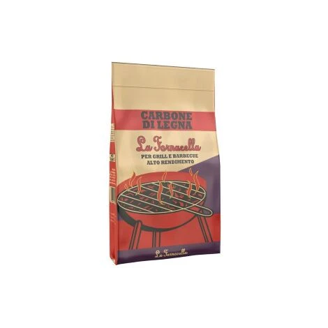 Carbone Vegetale Per Grill Kg 2,5 In Sacco Carbonella Per Barbecue Picnic Di Qualita' Profiessonale 4 Carbone Vegetale Per Grill Kg 2,5 In Sacco Carbonella Per Barbecue Picnic Di Qualita' Profiessonale - immagine 2
