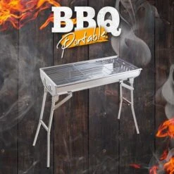 Barbecue Griglia Acciaio Portatile Pieghevole BBQ Carbonella Giardino Campeggio Ash -Barbecue Forniture Negozio 32159205 3