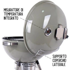 Mastercook - Barbecue A Carbonella Diametro Griglia 57 Cm, Barbecue Con Ruote E Coperchio, BBQ A Carbone Dotato Di Termometro E Sistema Raccogli Cenere, Altezza Griglia Da Terra 78 Cm Gold 11 Mastercook - Barbecue A Carbonella Diametro Griglia 57 Cm, Barbecue Con Ruote E Coperchio, BBQ A Carbone Dotato Di Termometro E Sistema Raccogli Cenere, Altezza Griglia Da Terra 78 Cm Gold -Barbecue Forniture Negozio 32599624 5