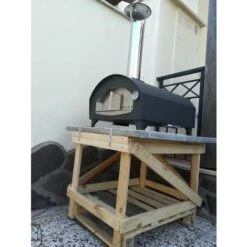 FORNO LEGNA E GAS 1 PIZZA COIBENTAZIONE PROFESSIOANLE PLATEA BISCOTTO -Barbecue Forniture Negozio 32622555 4