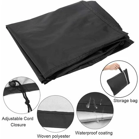 Copri Barbecue Nero, Copri Griglia A Prova Di UV / Acqua / Umidità Protezione UV Antipolvere Resistente Al Vento Per Barbecue All'aperto Griglia Da Giardino Patio ('80x66x100cm) 6 Copri Barbecue Nero, Copri Griglia A Prova Di UV / Acqua / Umidità Protezione UV Antipolvere Resistente Al Vento Per Barbecue All'aperto Griglia Da Giardino Patio ('80x66x100cm) - immagine 4