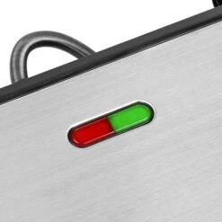 Piastra Per Panini Grill 2000W In Acciaio Inox Nero 30x24cm Con Blocco Sicurezza -Barbecue Forniture Negozio 32994011 4