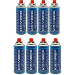 8 Cartucce Cartuccia Bomboletta Gas Butano Per Fornello Campeggio Cucina 227Gr