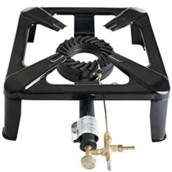 Fornellone In Ghisa Con Telaio 40x40 Con Valvola Di Sicurezza E Termocoppia. (utilizzo Con Gas GPL)